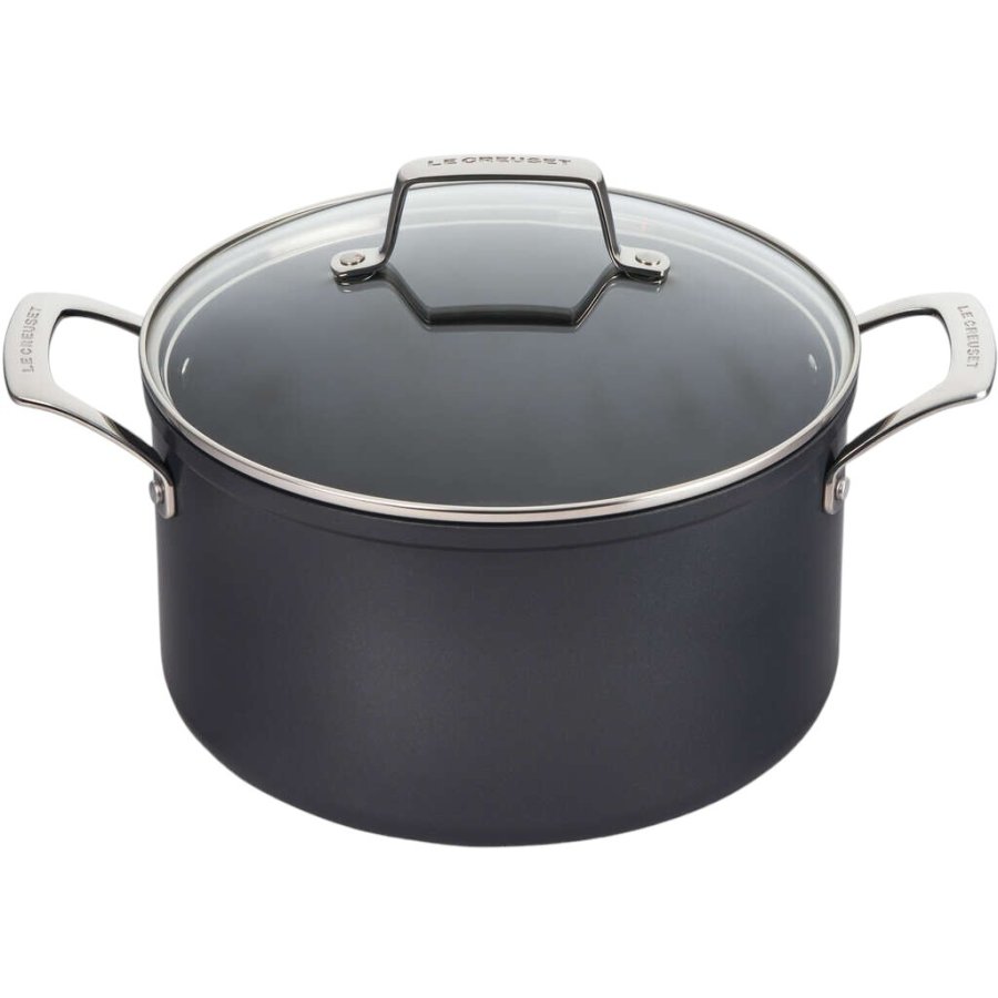 Le Creuset Essential Gryde m. Keramisk Belgning 24 cm/6 L, Sort