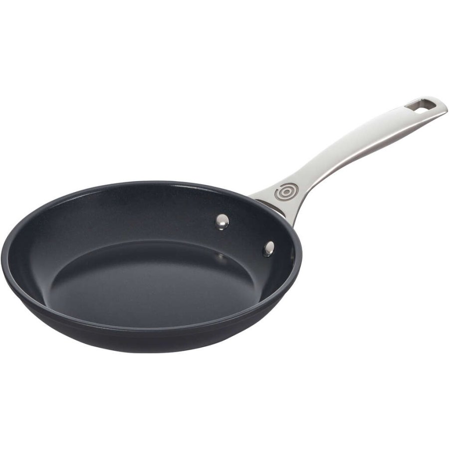 Le Creuset Essential Stegepande m. Keramisk Belgning 20 cm, Sort