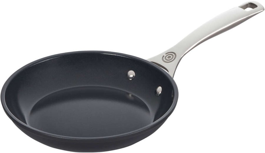 Le Creuset Essential Stegepande m. Keramisk Belgning 20 cm, Sort