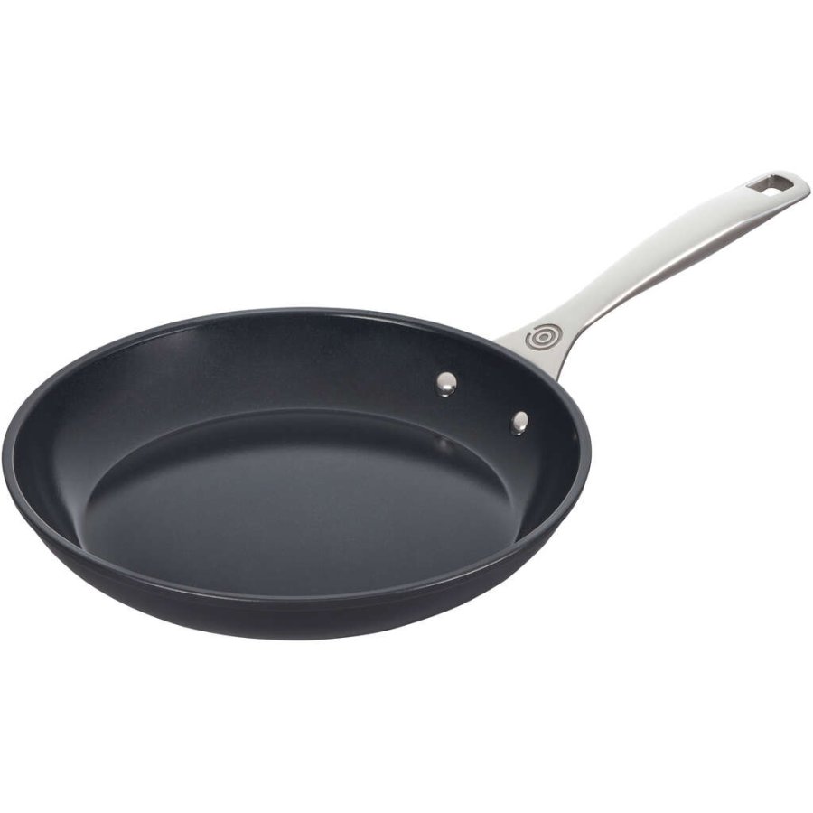 Le Creuset Essential Stegepande m. Keramisk Belgning 26 cm, Sort