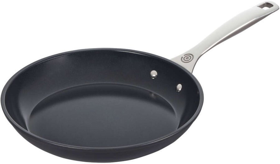 Le Creuset Essential Stegepande m. Keramisk Belgning 26 cm, Sort