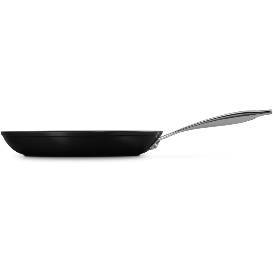 Le Creuset Essential Stegepande m. Keramisk Belgning 28 cm, Sort