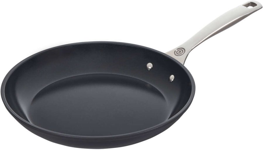 Le Creuset Essential Stegepande m. Keramisk Belgning 28 cm, Sort