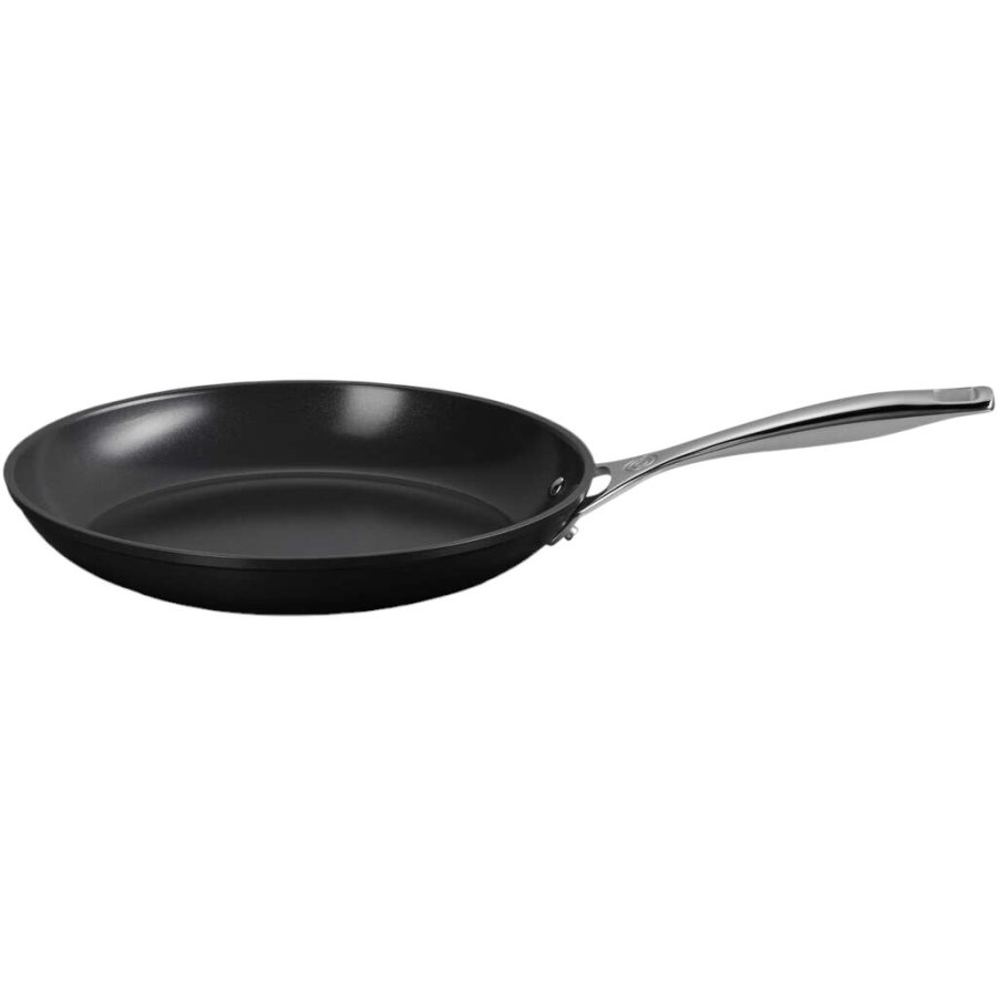 Le Creuset Essential Stegepande m. Keramisk Belgning 28 cm, Sort