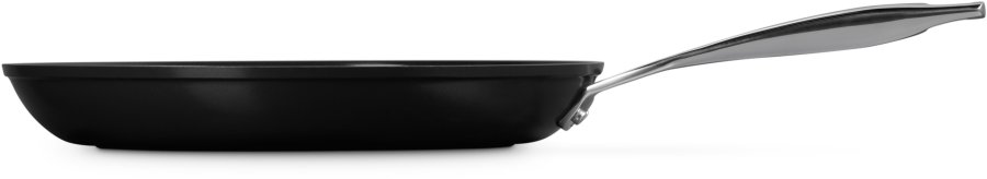 Le Creuset Essential Stegepande m. Keramisk Belgning 30 cm, Sort