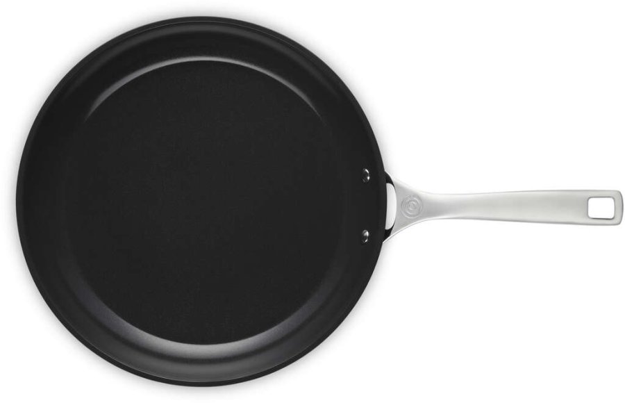 Le Creuset Essential Stegepande m. Keramisk Belgning 30 cm, Sort