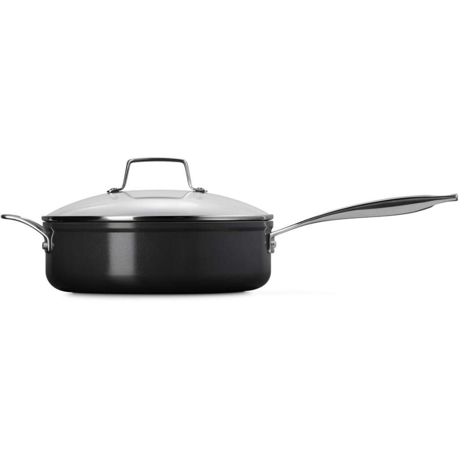 Le Creuset Essential Sauterpande m. Keramisk Belgning 26 cm, Sort