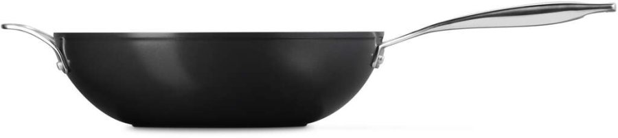 Le Creuset Essential Wok m. Keramisk Belgning 30 cm, Sort