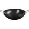 Le Creuset Essential Wok m. Keramisk Belgning 32 cm, Sort