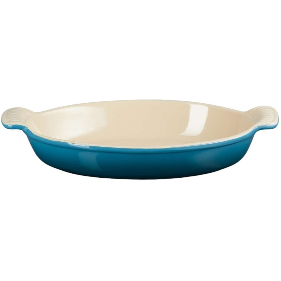 Le Creuset Herritage Ovalt Fad 28 cm, Deep Teal