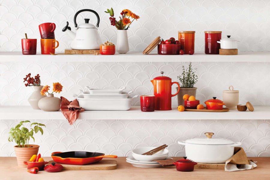 Le Creuset Heritage Fad 19 cm, White