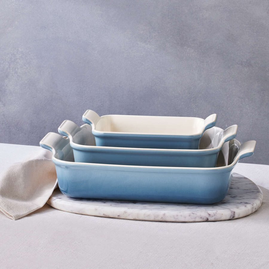 Le Creuset Heritage Fad 32 cm, Chambray