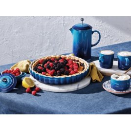 Le Creuset Heritage Trtefad 28 cm, Azure