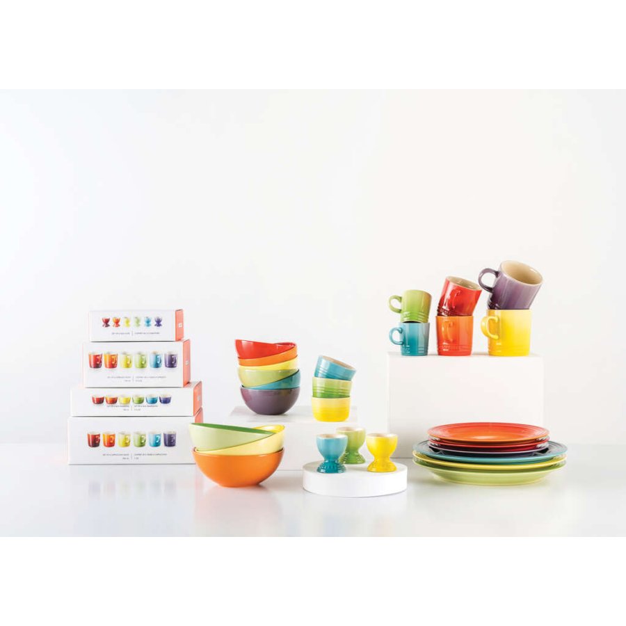 Le Creuset Rainbow Tallerken 6 stk. 27 cm, Rainbow