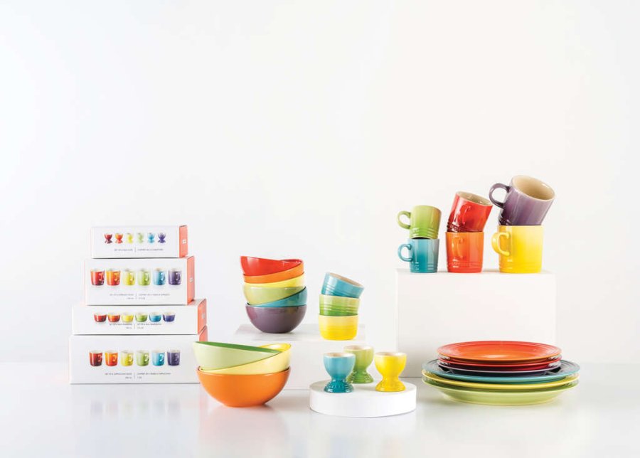 Le Creuset Rainbow Tallerken 6 stk. 27 cm, Rainbow