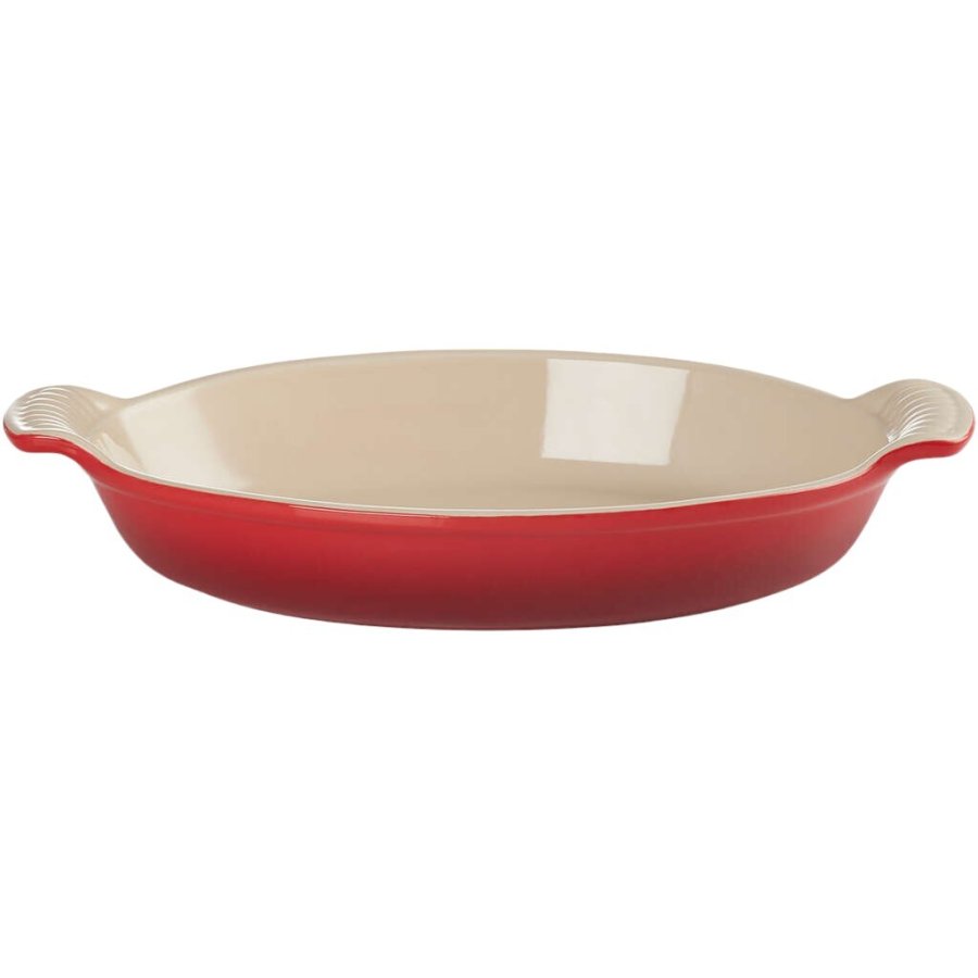 Le Creuset Herritage Ovalt Fad 28 cm, Cerise