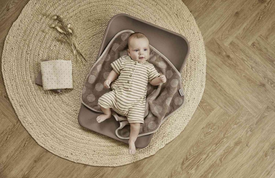 Leander Dots Topper til Puslepude, Mocca