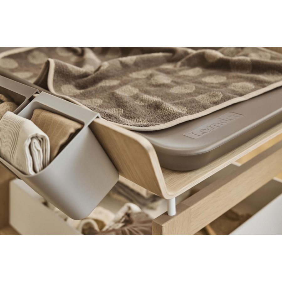 Leander Dots Topper til Puslepude, Mocca