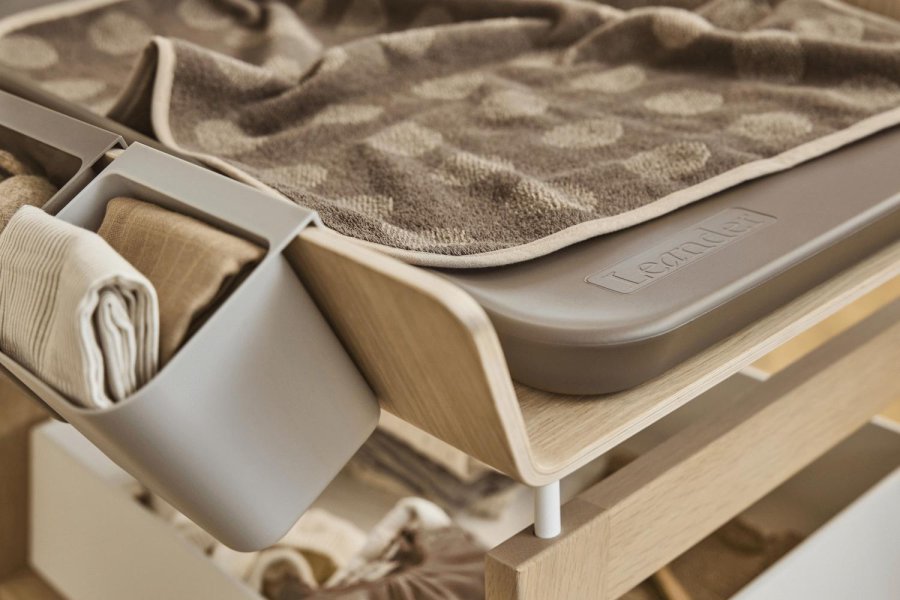 Leander Dots Topper til Puslepude, Mocca