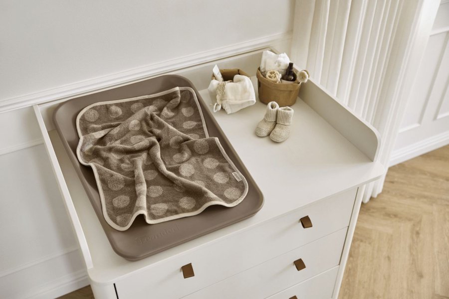 Leander Dots Topper til Puslepude, Mocca