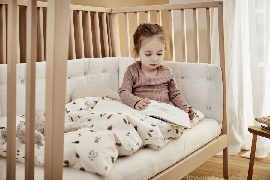 Leander Sengerand til Linea/Luna Babyseng 180 cm, Snow