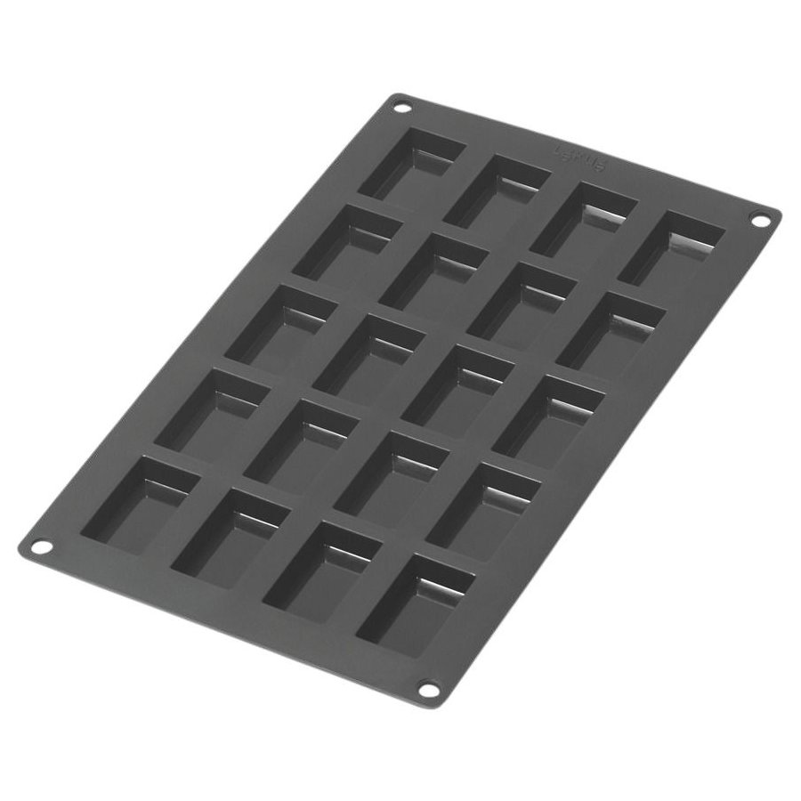 Lékué Financier Kageform 20 Huller 30 cm, Sort