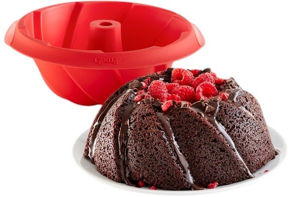 Lékué Savarin Kageform Spiral 20 cm, Rd