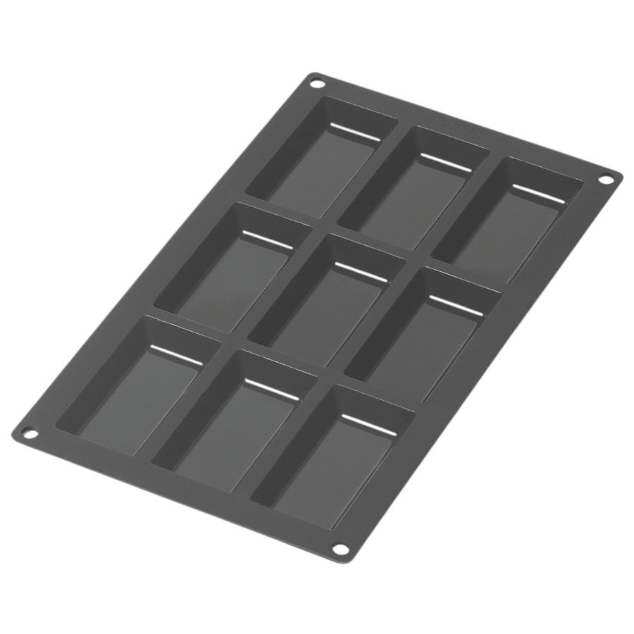 Lékué Financier Kageform 9 Huller 30 cm, Sort
