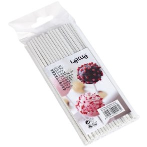 Lékué Cake Pops Pinde 50 stk., Hvid