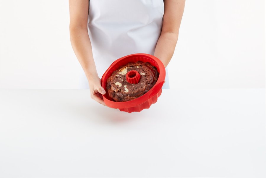 Lékué Savarin Kageform Dyb 22 cm, Rd