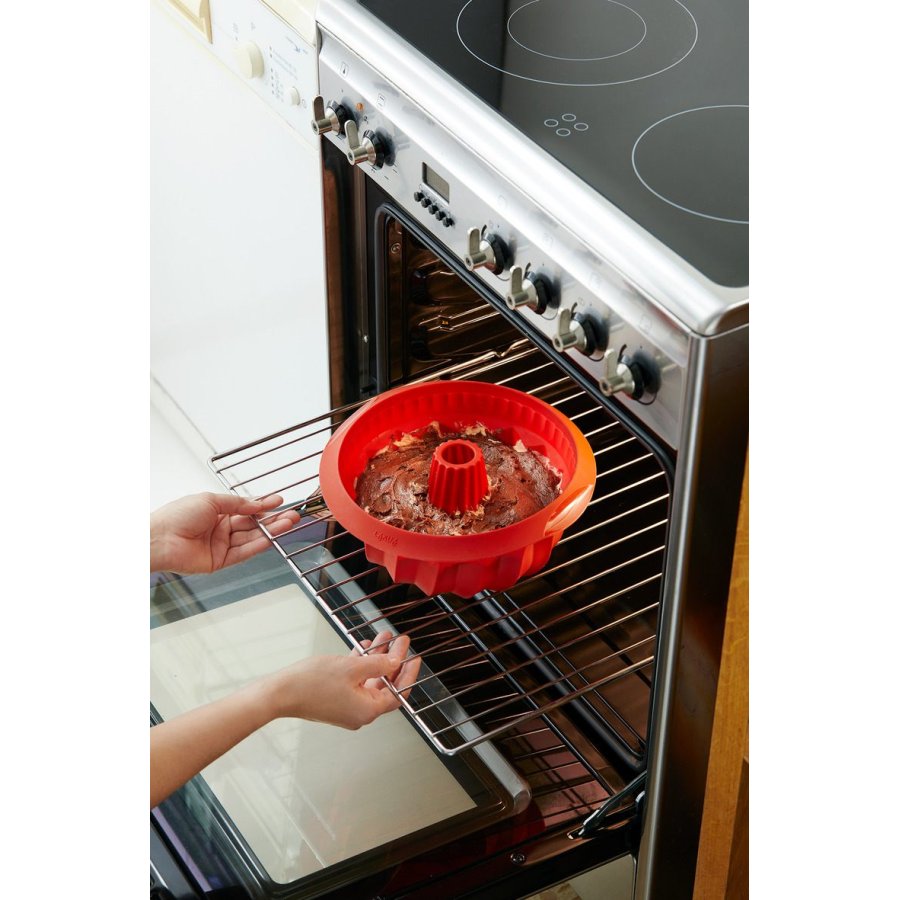 Lékué Savarin Kageform Dyb 22 cm, Rd