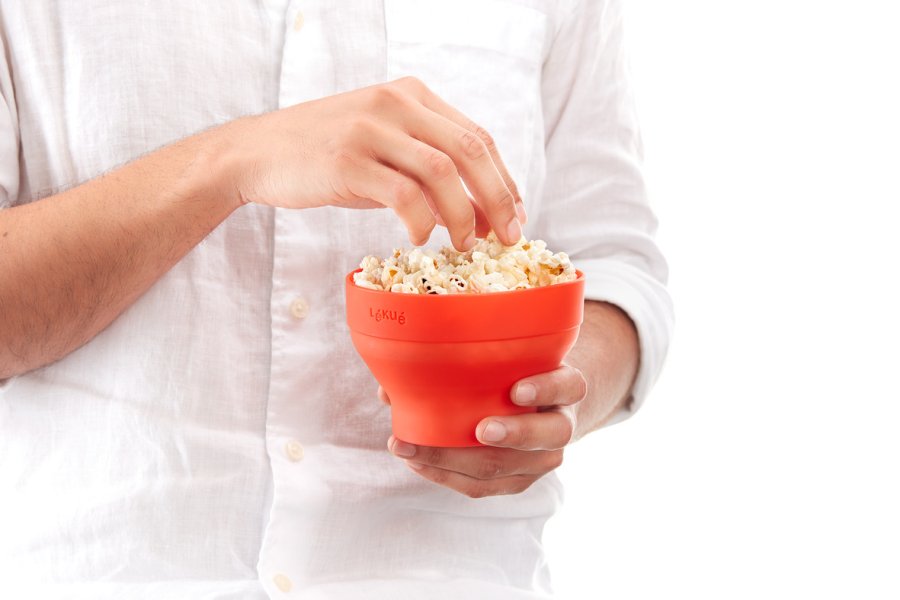 Lékué Microovn Popcorn Maker 12,9 cm, Rd