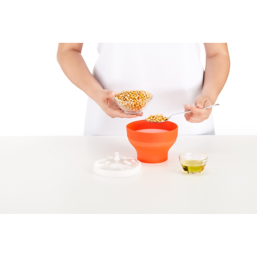 Lékué Microovn Popcorn Maker 12,9 cm, Rd
