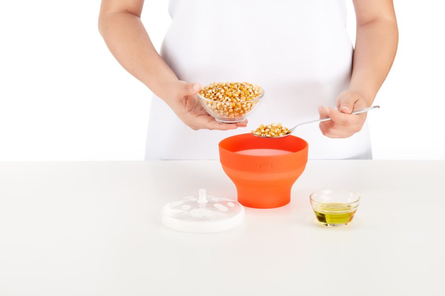 Lékué Microovn Popcorn Maker 12,9 cm, Rd