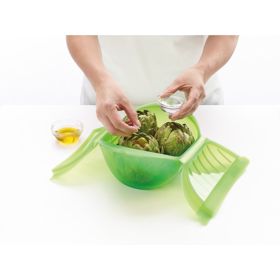 Lékué Dampenhed t. Mikroovn Dyb 26 cm, Grøn