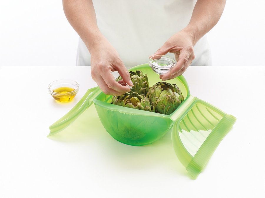 Lékué Dampenhed t. Mikroovn Dyb 26 cm, Grøn