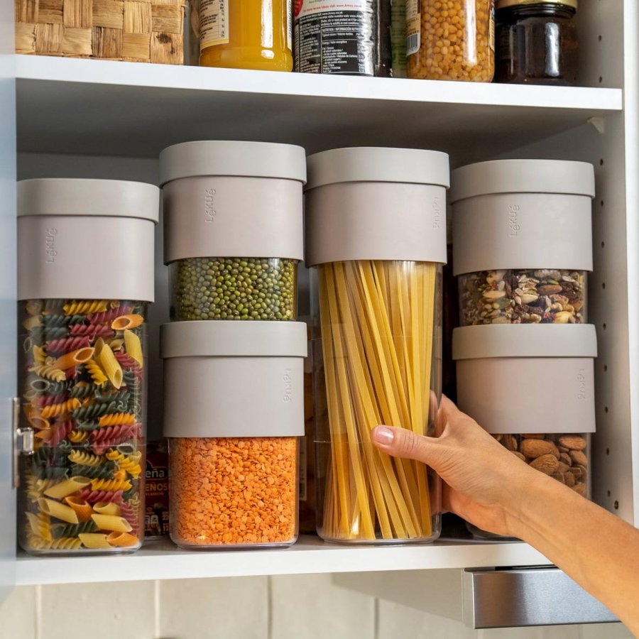 Lku Flip Storage Aufbewahrungsbox 1350-1600 ml, Cream