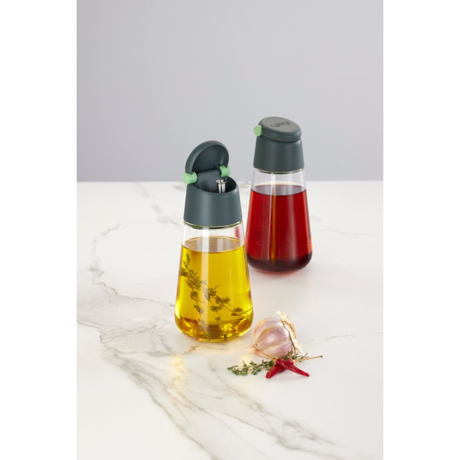 Lku l- und Essigspender 2er Set, Grau