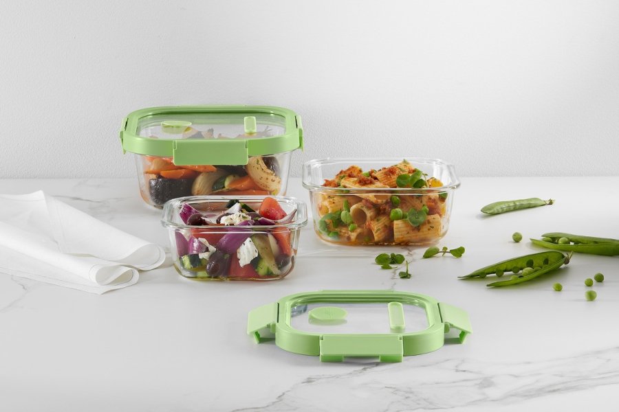 Lékué Opbevaringsglas 1,10 L, Grn