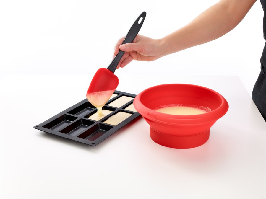 Lékué Kageform Financier 9 Huller 30 cm, Rd