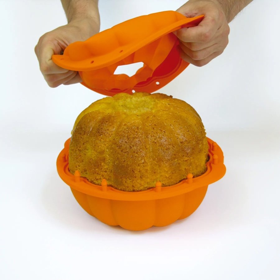 Lékué 3D Grskar Bageform 23 cm, Orange