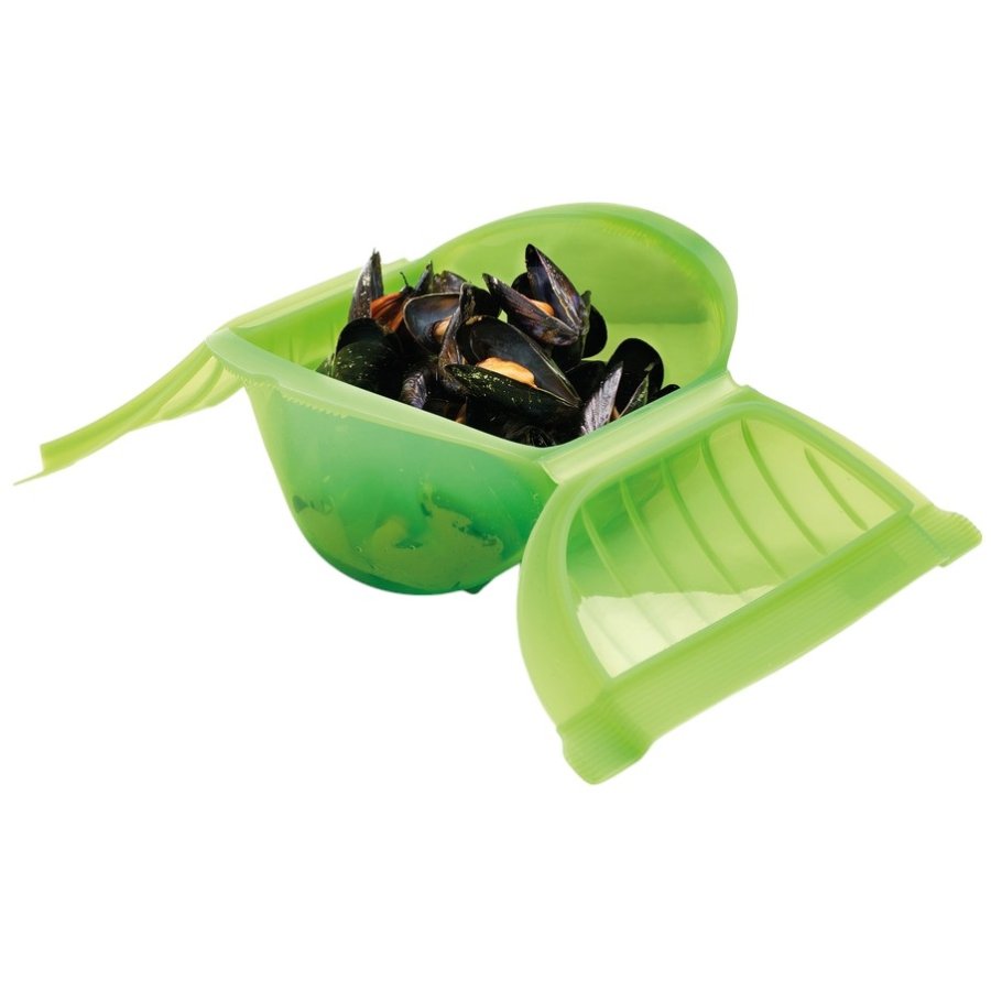 Lékué Dampenhed m. Bakke t. Mikroovn 26 cm, Grn