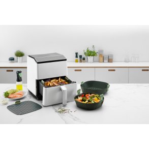 Lékué Silikoneform t. Airfryer 23x23 cm, Grå