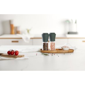 Lékué Salt- og Peberkværnsæt H15,2 cm, Grå