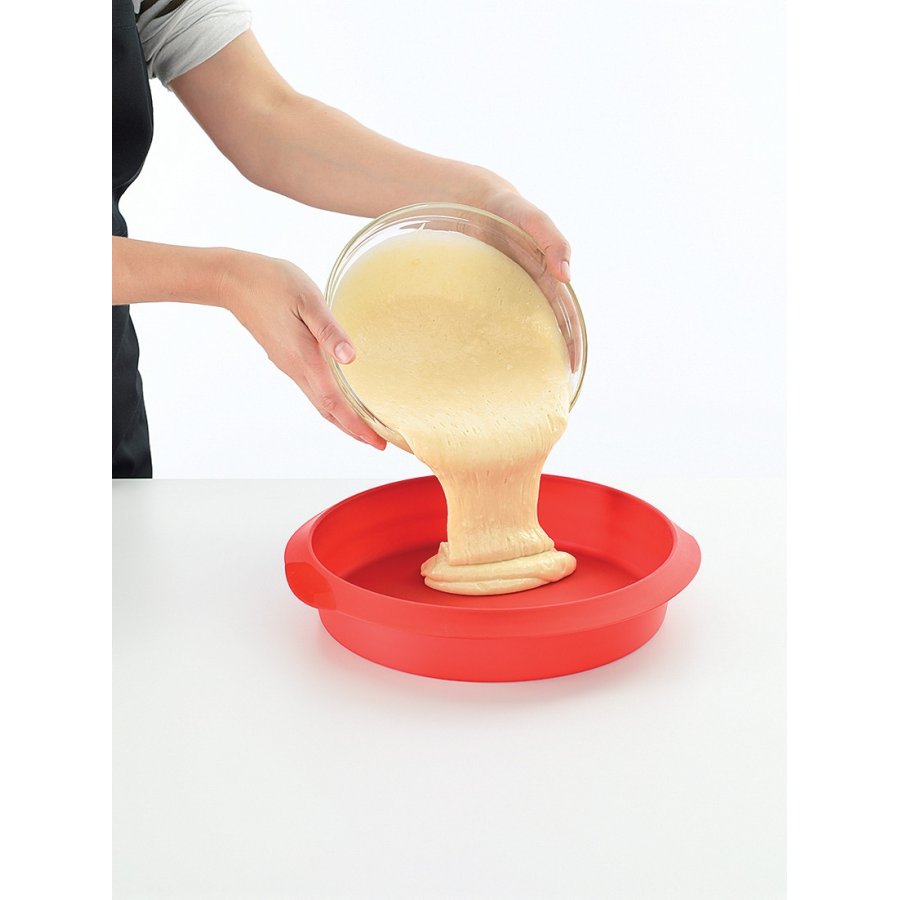 Lékué Kageform Rund 26 cm, Rd