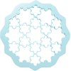 Lku Ausstechform Schneeflocke, Blau