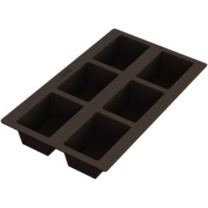 L&eacute;ku&eacute; Skolebr�dsform til 6 Sm� Br�d, Brun