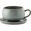 Lene Bjerre Amera Tasse mit Untertasse 40 cl, Grau