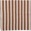 Lene Bjerre Strivie Tppe 150X150 cm, Gyldenbrun/Rhvid