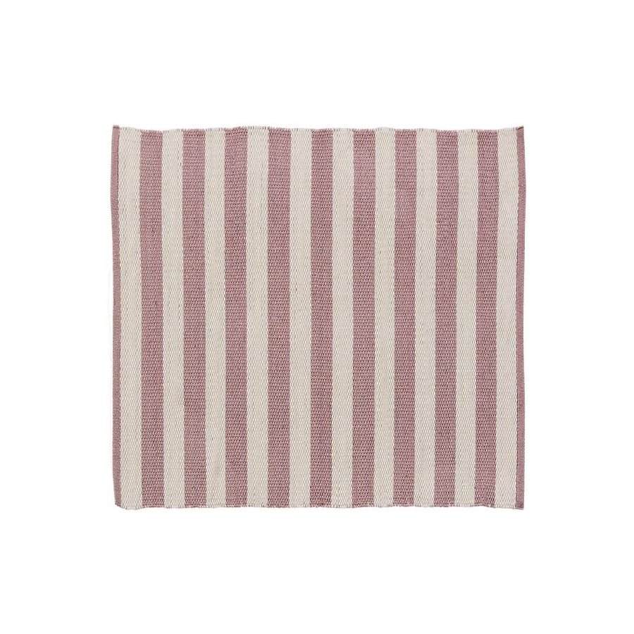 Lene Bjerre Strivie Tppe 150X150 cm, Gammelrosa/Rhvid